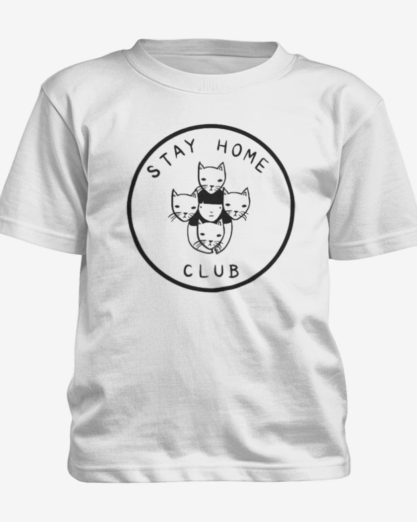 Polera de niño Blanco de Casa gato-club