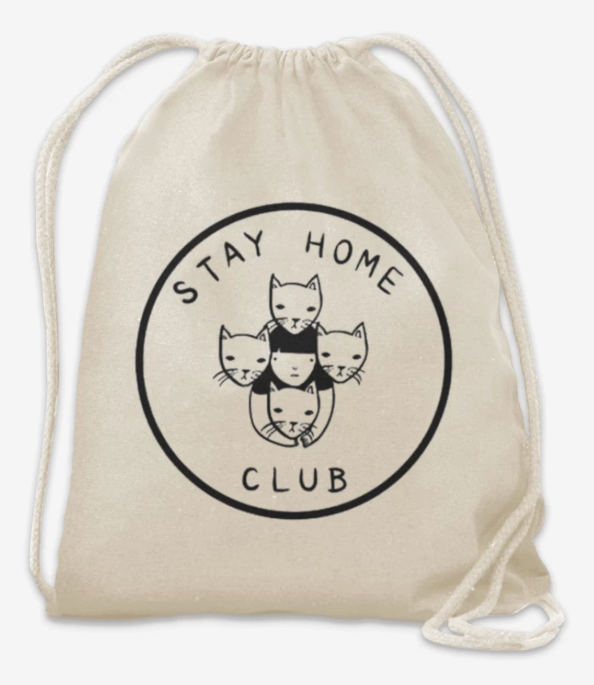 Mochila Blanco de Casa gato-club