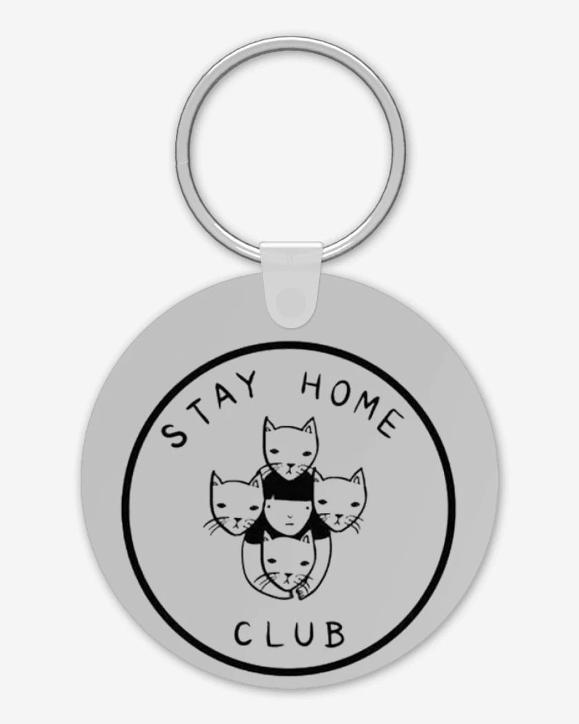 Llavero Gris Melange de Casa gato-club