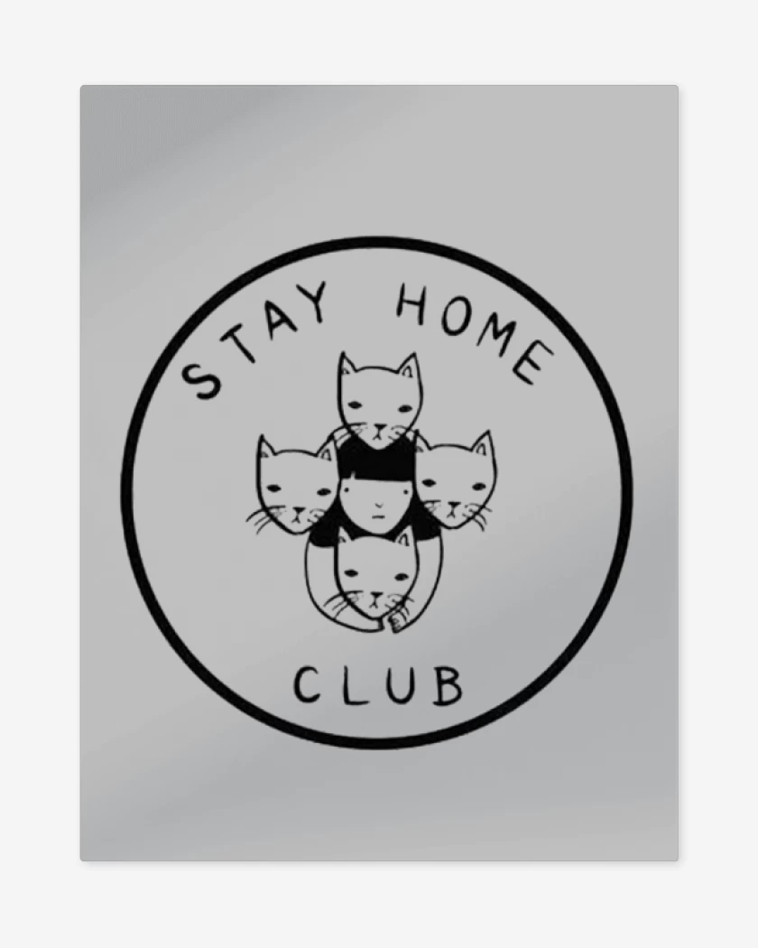 Print metalico Gris Melange de Casa gato-club