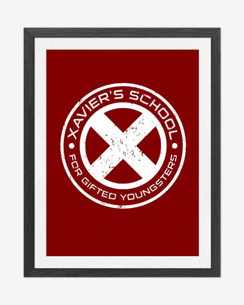 Cuadro decorativo Rojo de Xavier School