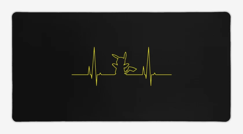 Mouse pad Gamer Negro de Pokemon - Latido Pikachu