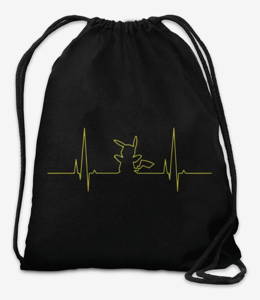 Mochila Negro de Pokemon - Latido Pikachu