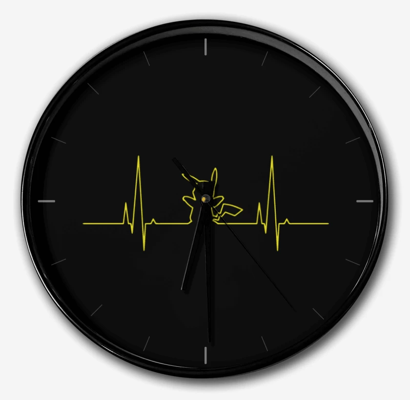 Reloj Negro de Pokemon - Latido Pikachu