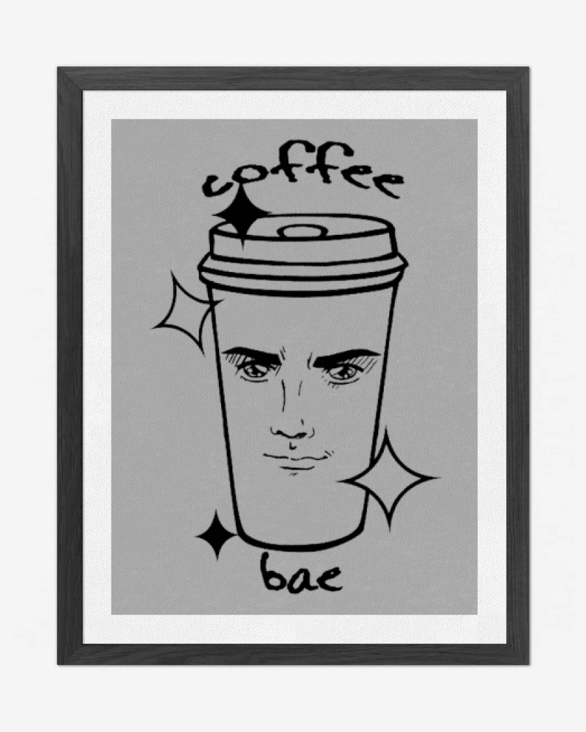 Cuadro decorativo Gris Melange de Yaranaika cafe