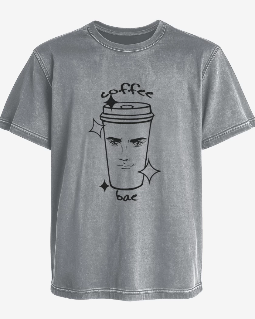 Polera desgastada Gris Melange de Yaranaika cafe