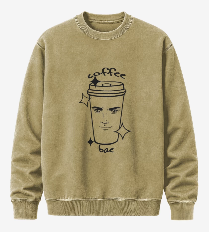 Poleron Polo Acid Wash Beige de Yaranaika cafe