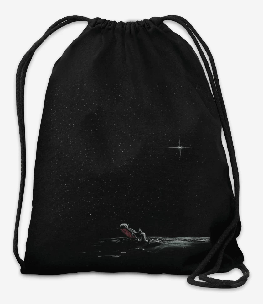 Mochila Negro de Astronauta playa