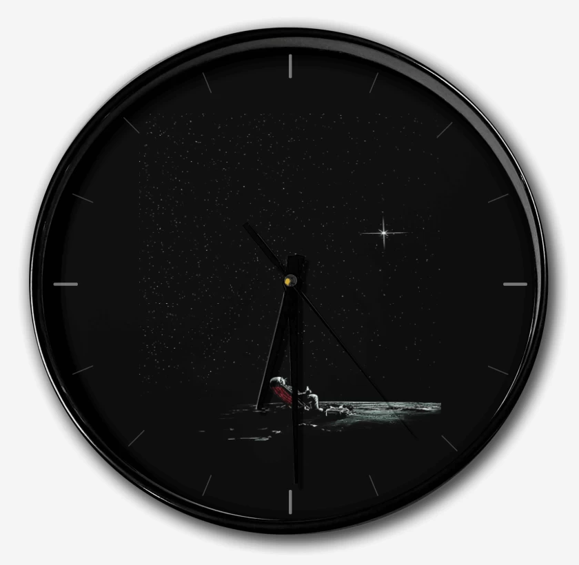 Reloj Negro de Astronauta playa