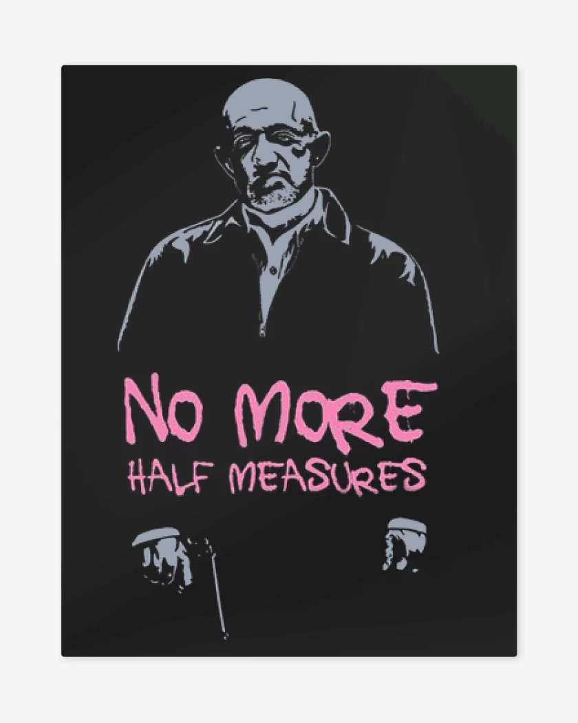 Print metalico Negro de Mike Breking bad