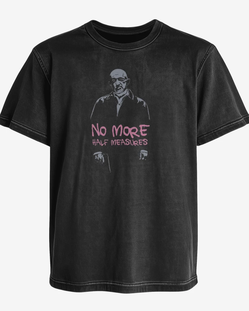 Polera desgastada Negro de Mike Breking bad
