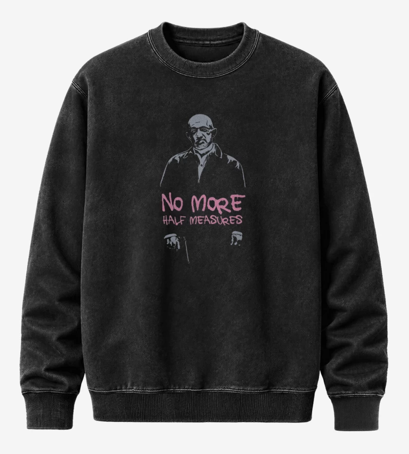 Poleron Polo Acid Wash Negro de Mike Breking bad