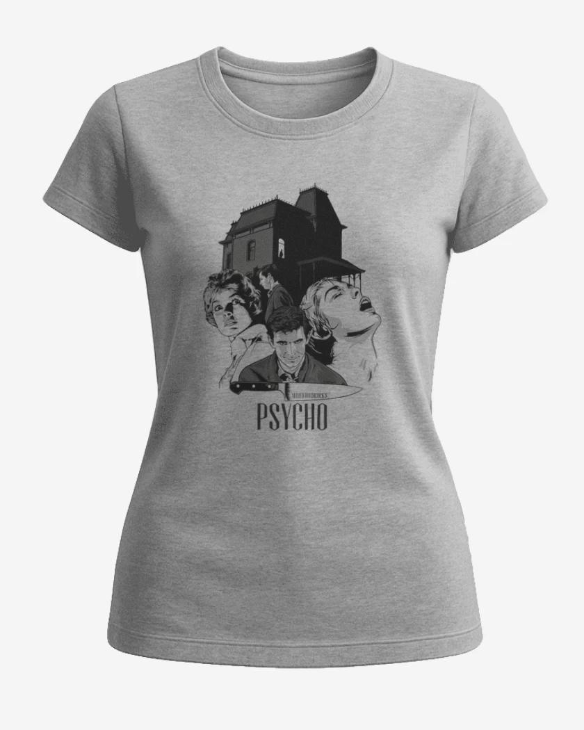 Polera de Mujer Gris Melange de Psycho