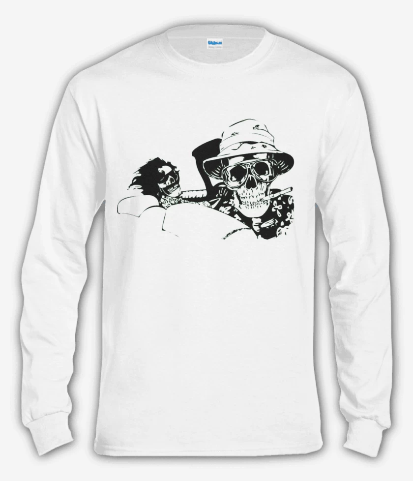 Polera manga larga Blanco de Fear and loathing in Las Vegas