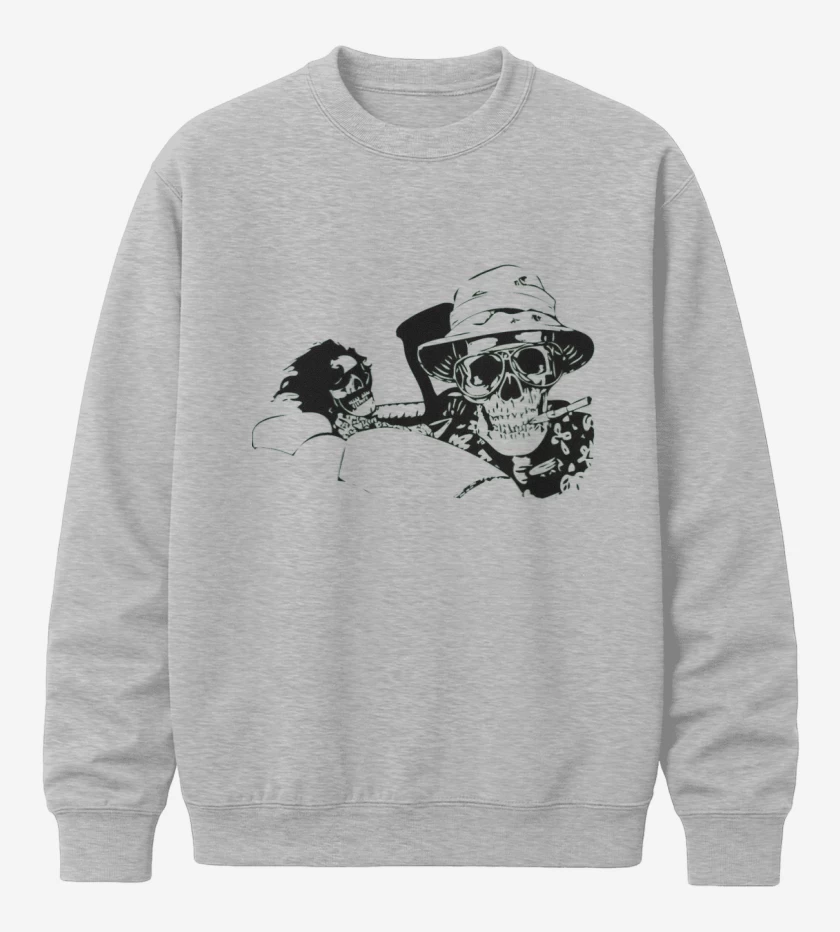 Poleron polo Gris Melange de Fear and loathing in Las Vegas