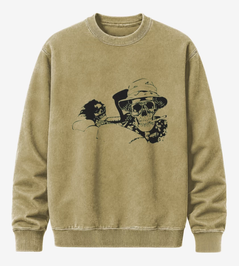 Poleron Polo Acid Wash Beige de Fear and loathing in Las Vegas