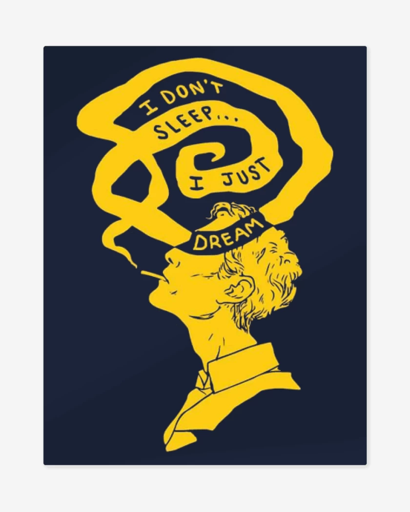Print metalico Azul Marino de True Detective just dream
