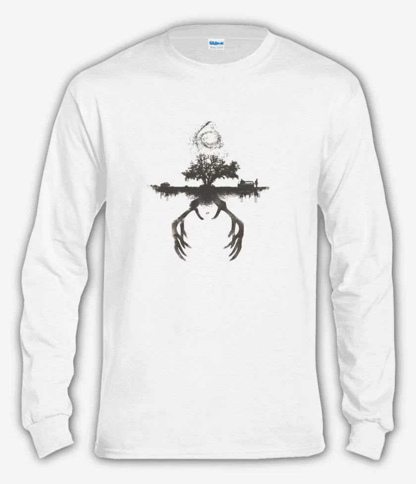 Polera manga larga Blanco de True Detective