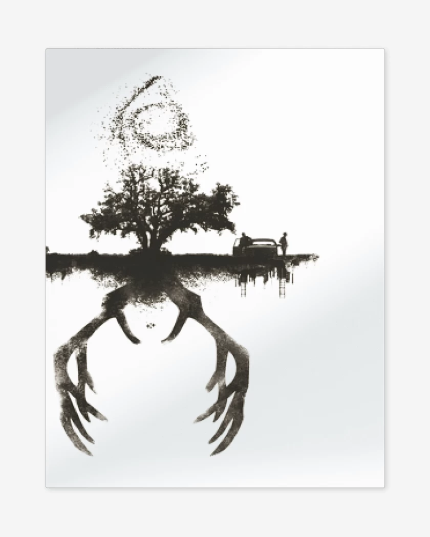 Print metalico Blanco de True Detective