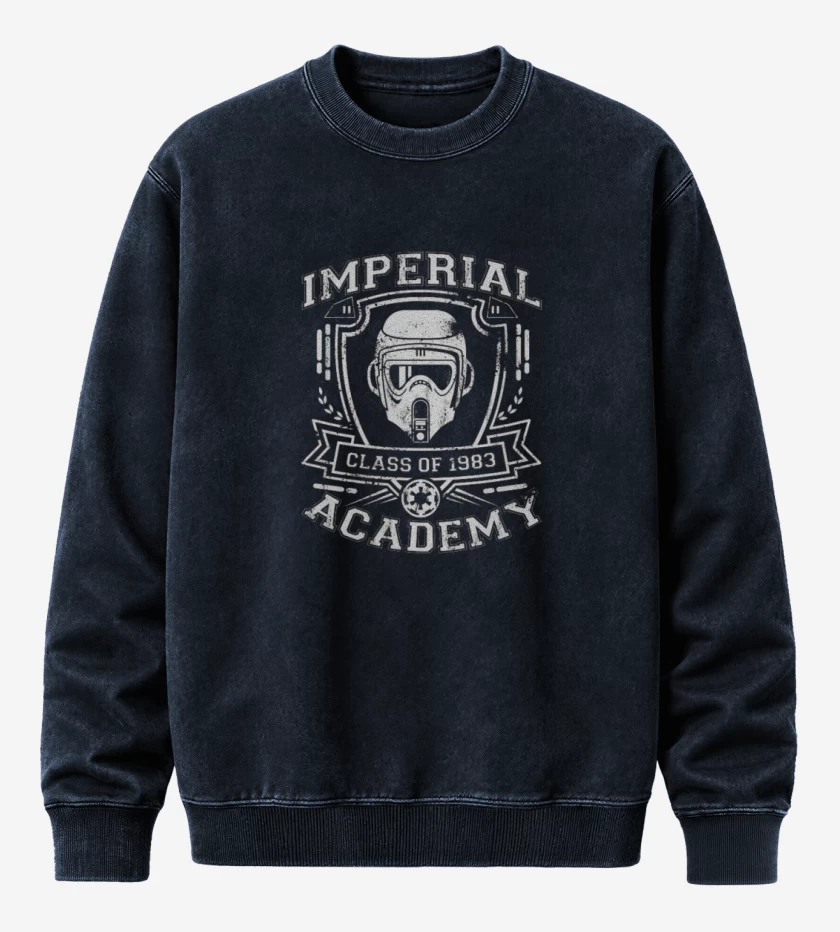 Poleron Polo Acid Wash Azul Marino de Imperial academy