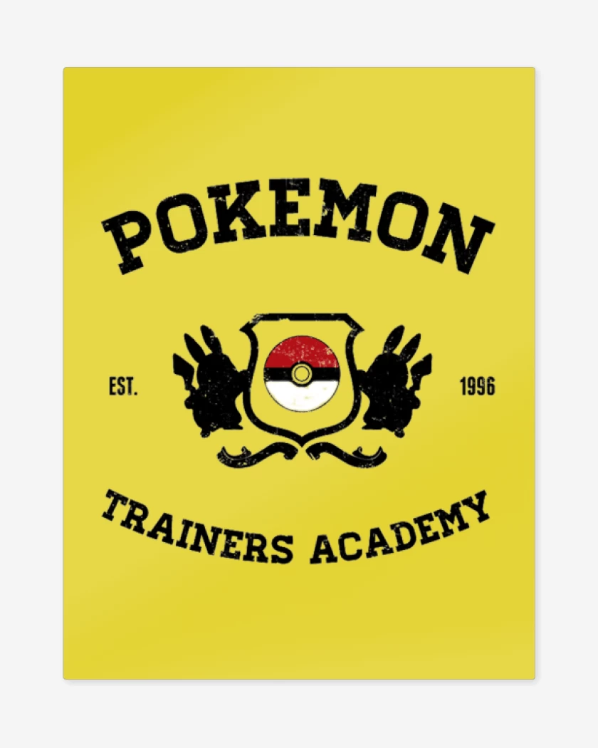 Print metalico Amarillo de Trainers Academy