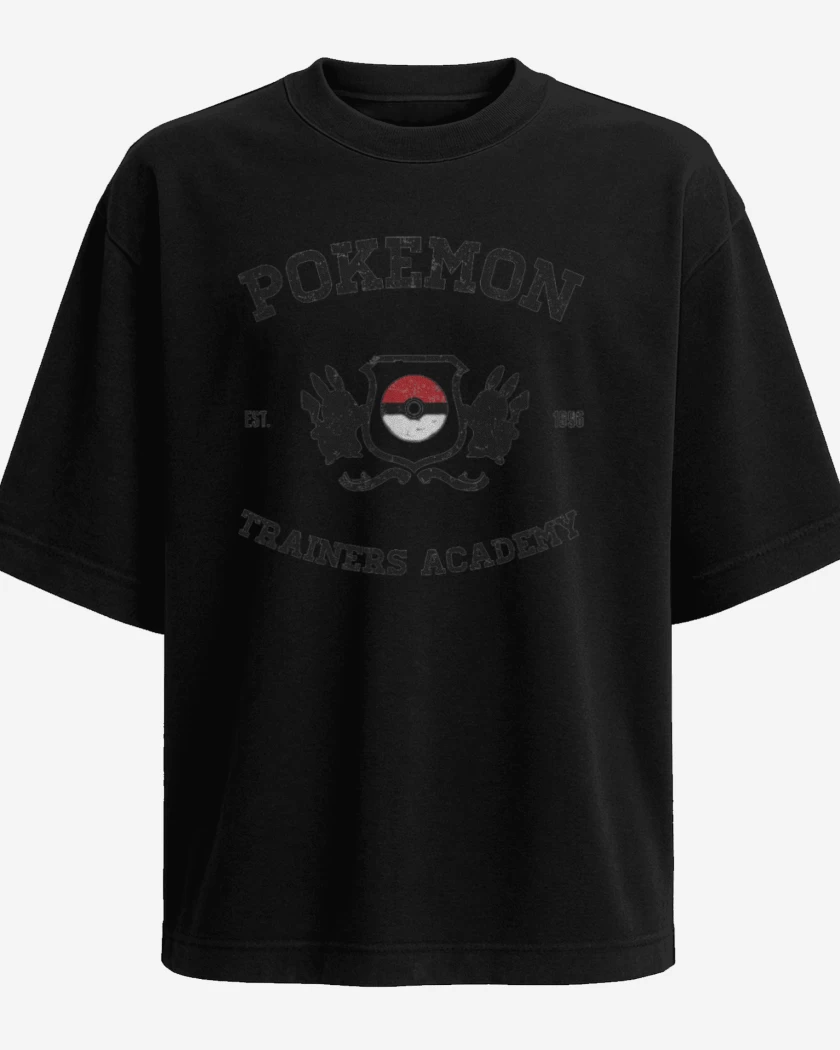 Polera Oversize Negro de Trainers Academy