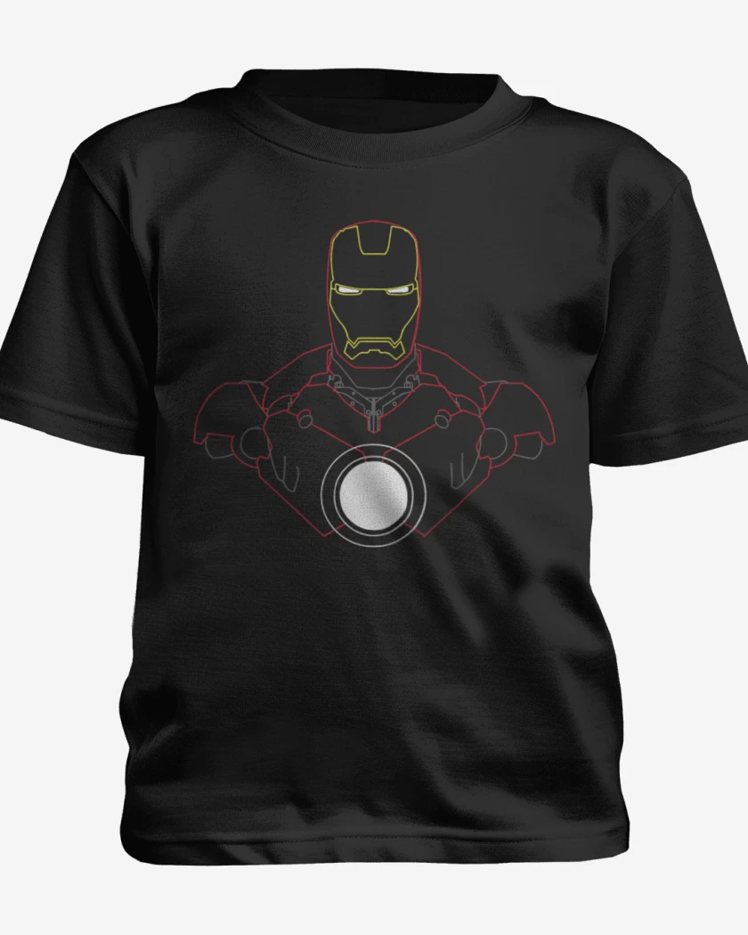 Polera de niño Negro de Iron Man - Neon