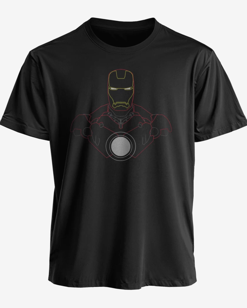 Polera Iron Man - Neon