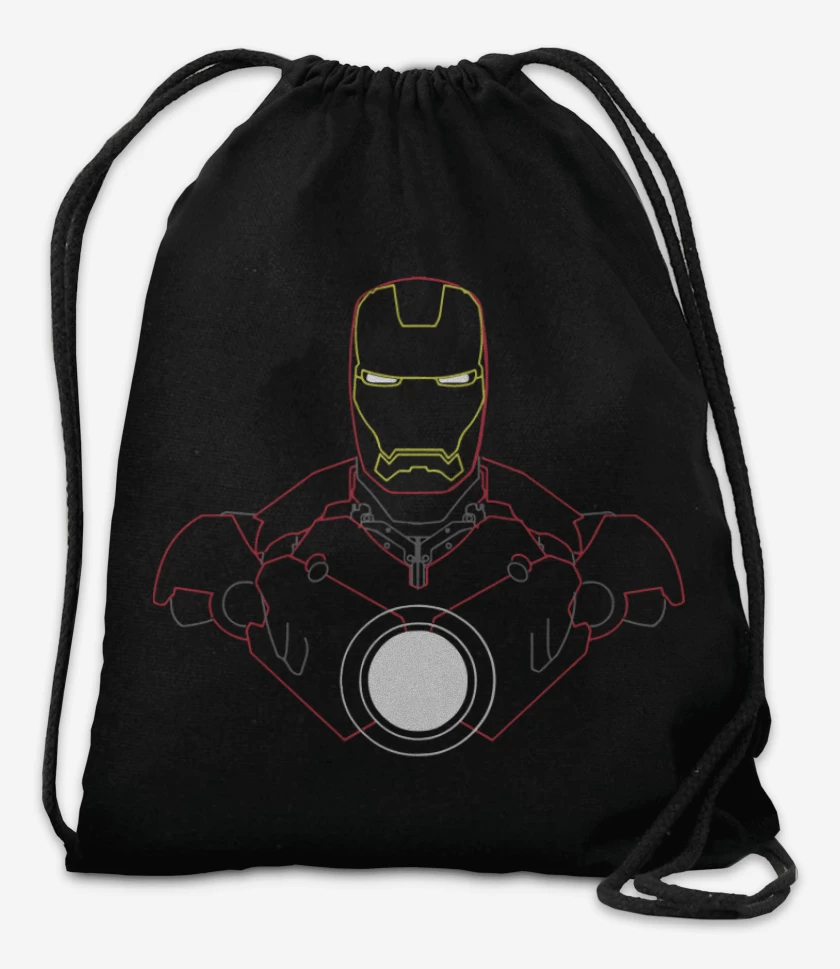 Mochila Negro de Iron Man - Neon
