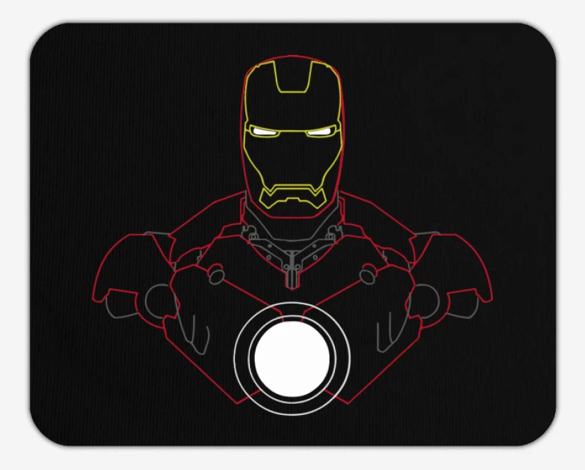 Mousepad Iron Man - Neon