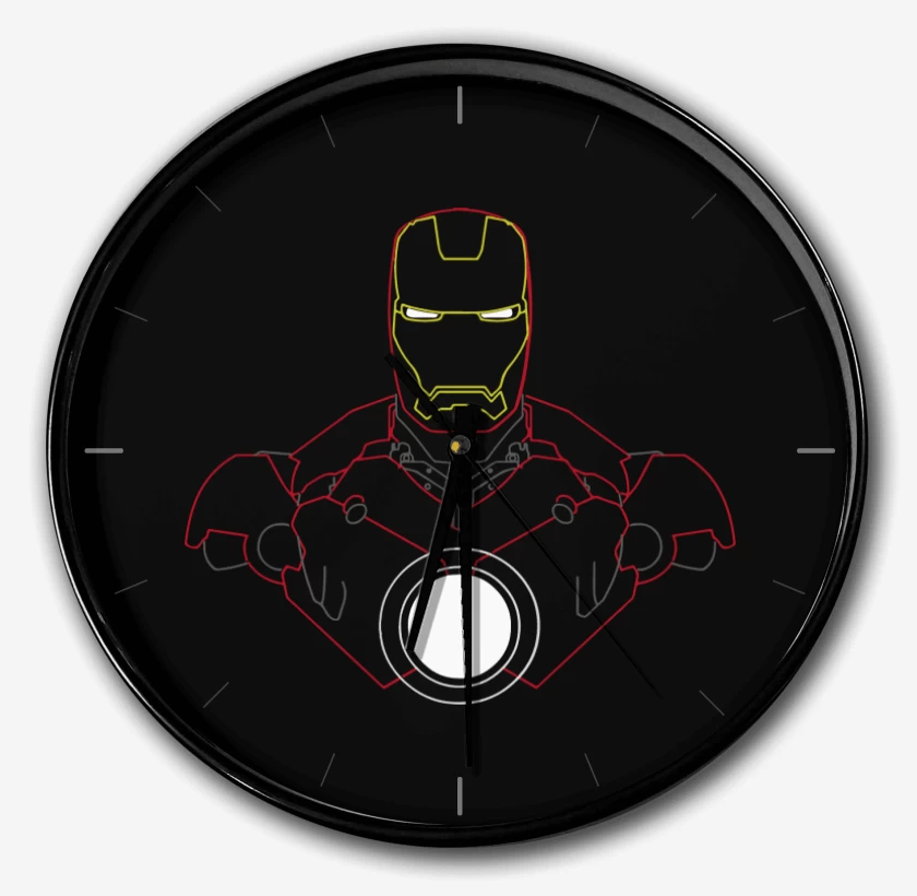 Reloj Negro de Iron Man - Neon