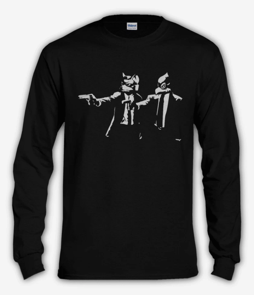 Polera manga larga Negro de Star fiction