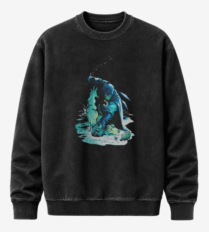 Poleron Polo Acid Wash Negro de El regreso