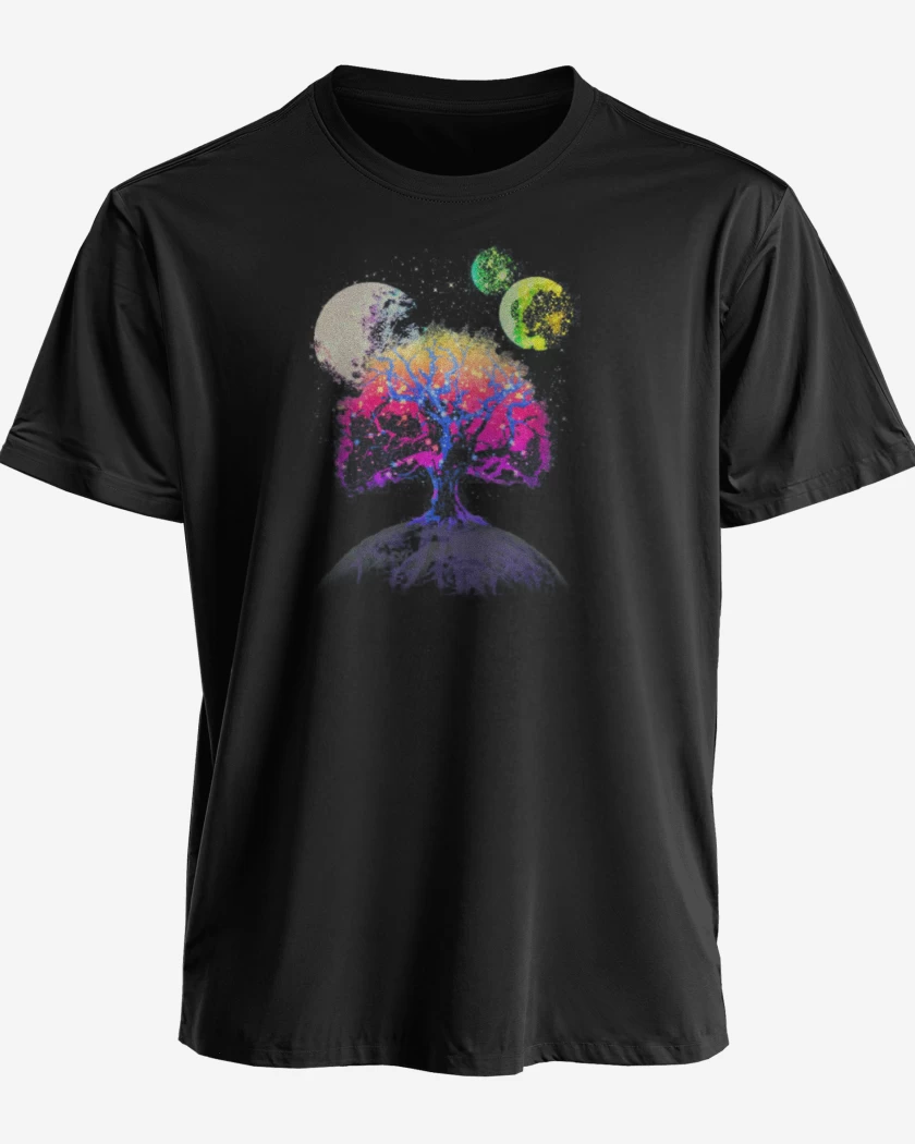 Polera premium Negro de Arbol Galactico