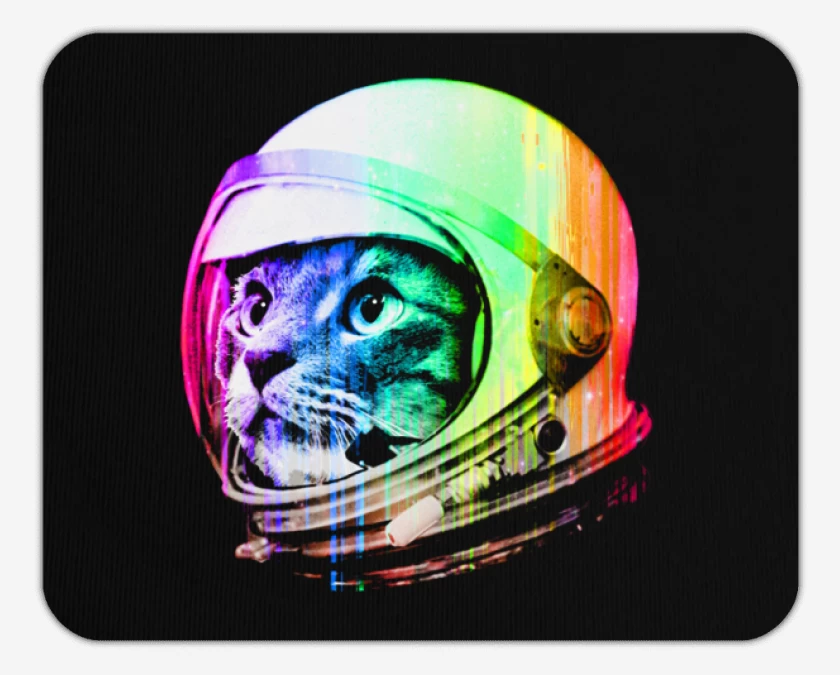 Mousepad Gatito espacio perfil