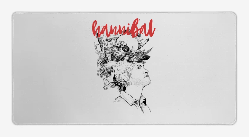 Mouse pad Gamer Blanco de Hannibal 