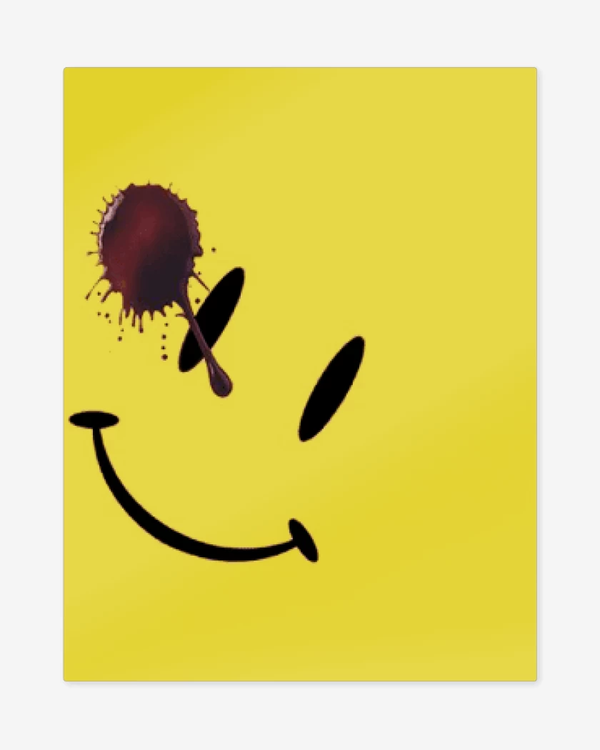 Print metalico Amarillo de Watchmen