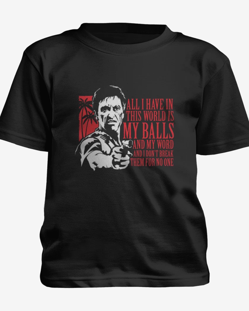 Polera de niño Negro de Scarface