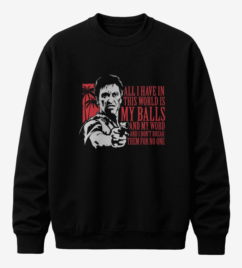 Poleron polo Negro de Scarface