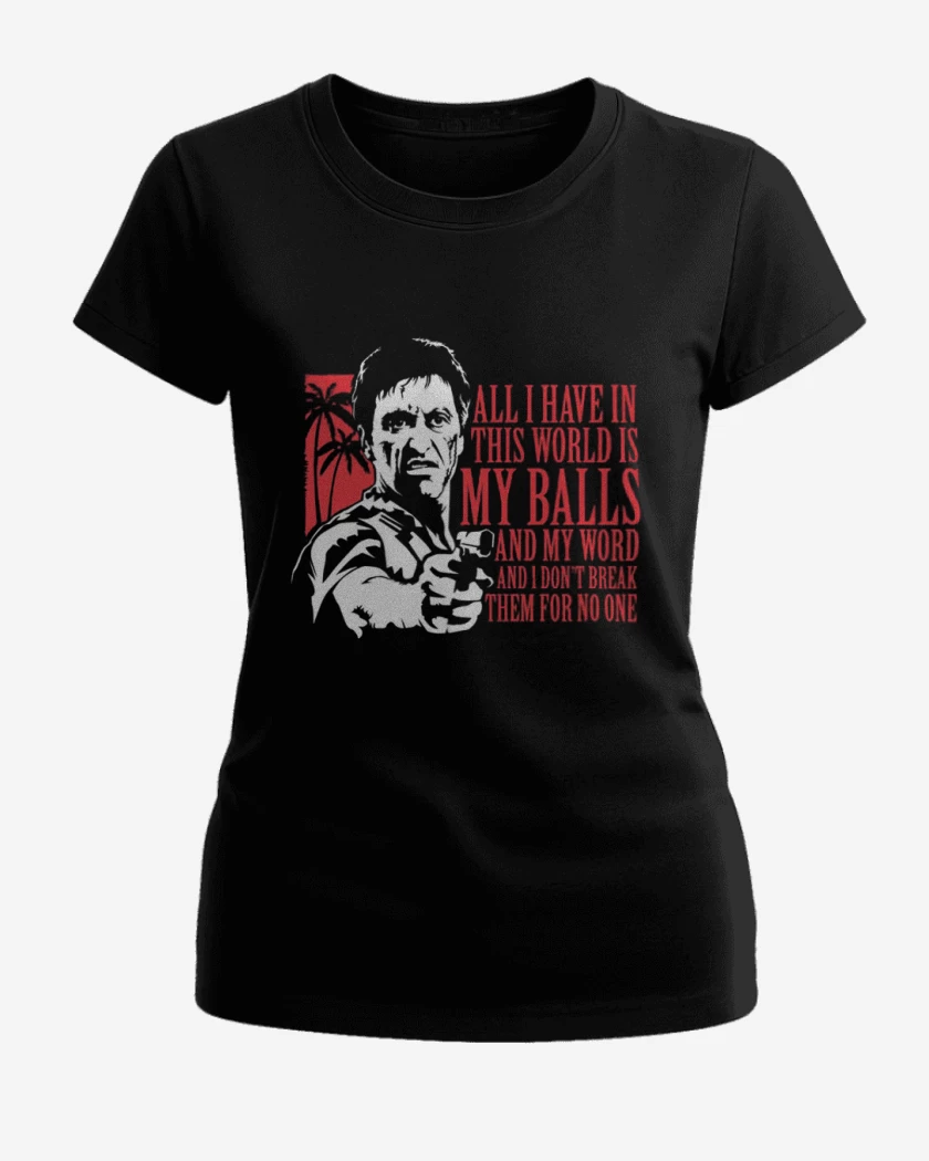 Polera de Mujer Negro de Scarface