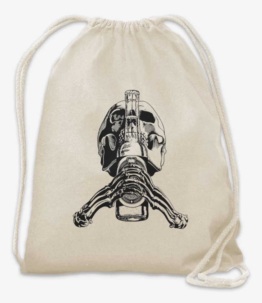 Mochila Blanco de Pilsen skull