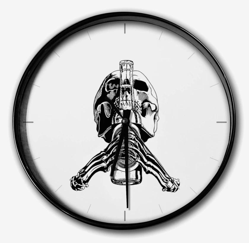 Reloj Blanco de Pilsen skull