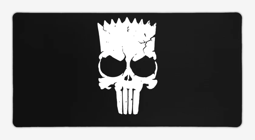 Mouse pad Gamer Negro de bart el castigador 