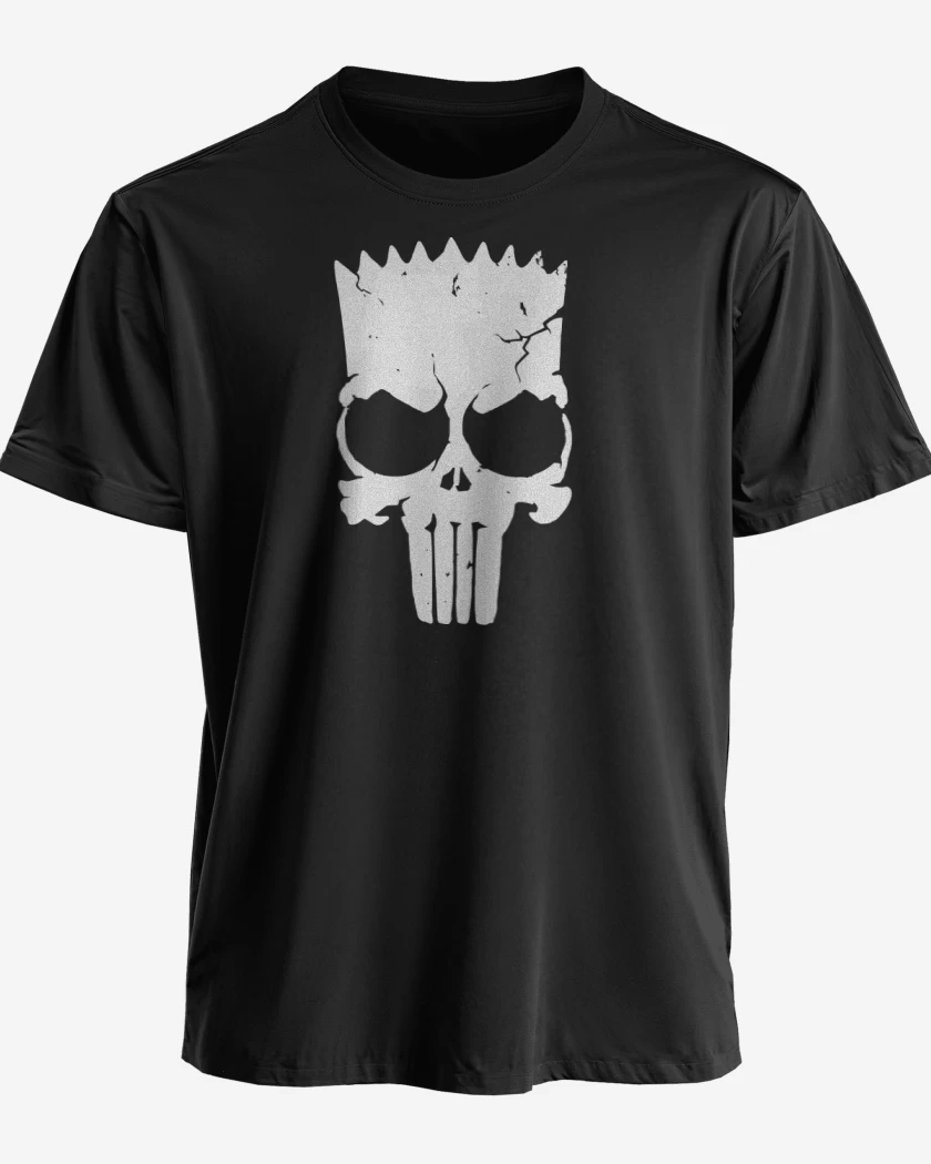 Polera premium Negro de bart el castigador 