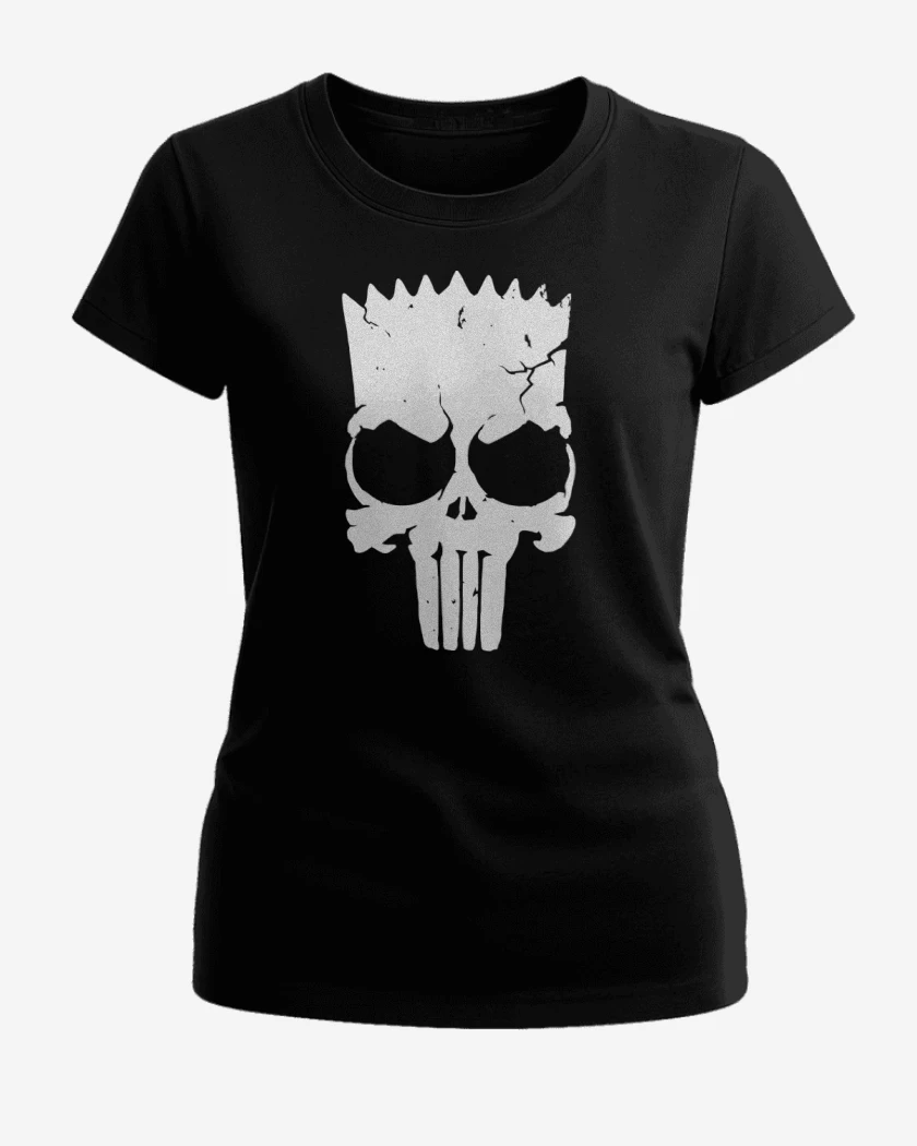 Polera de Mujer Negro de bart el castigador 