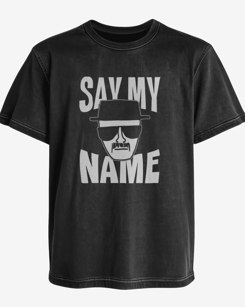 Polera desgastada Say My Name