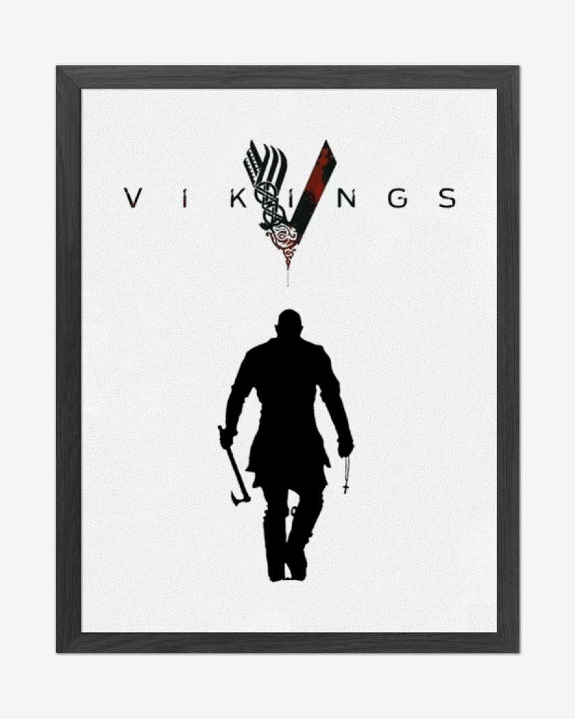 Cuadro decorativo Blanco de Vikings ragnar