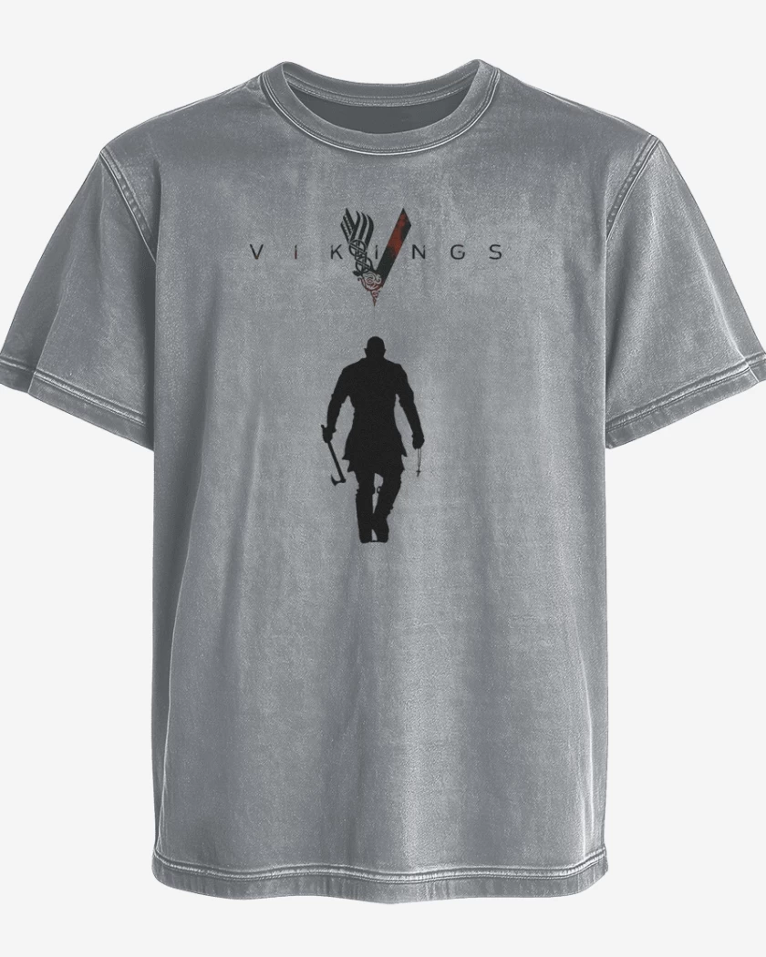Polera desgastada Vikings ragnar