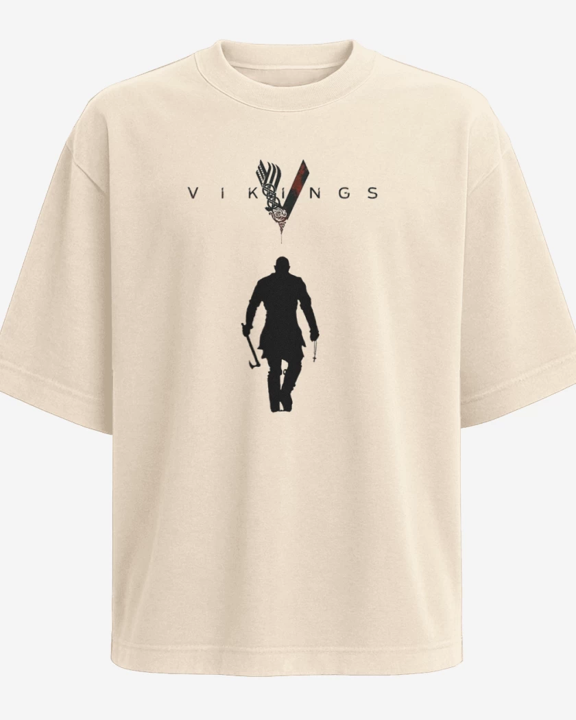 Polera Oversize Beige de Vikings ragnar