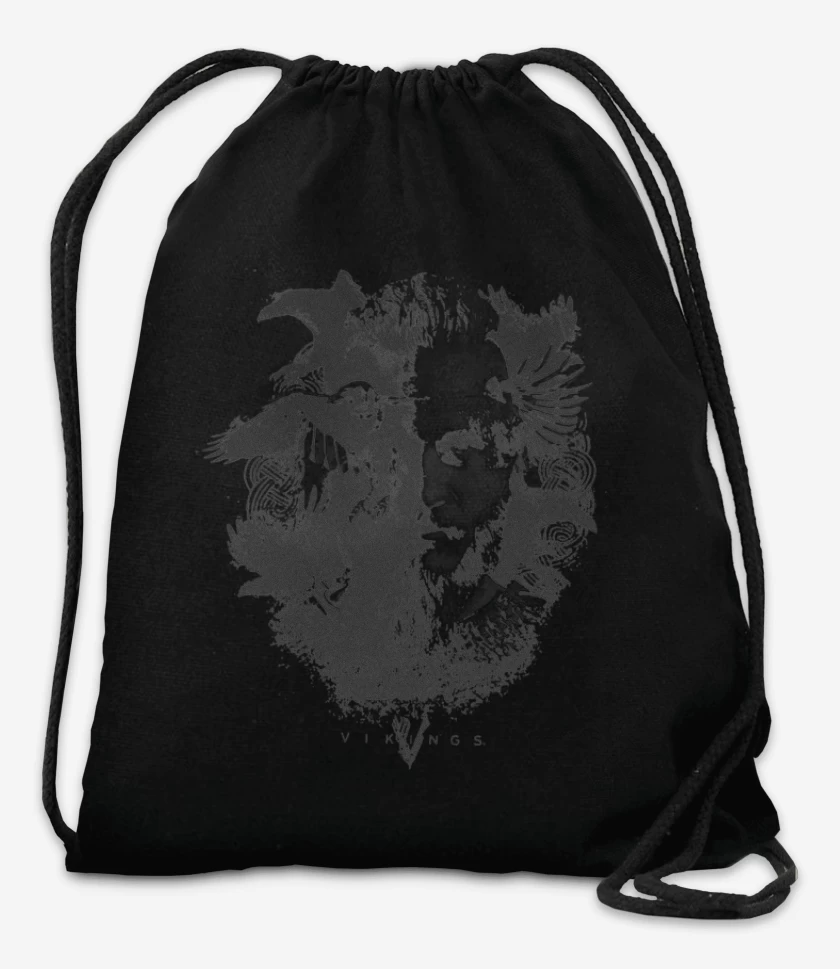 Mochila Negro de Ragnar cuervos
